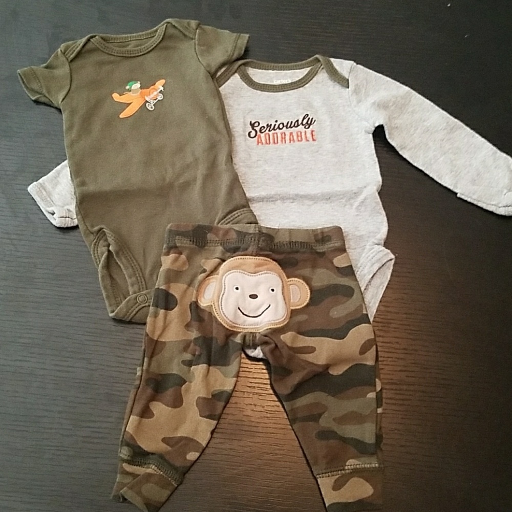 3 piece onesies and pants